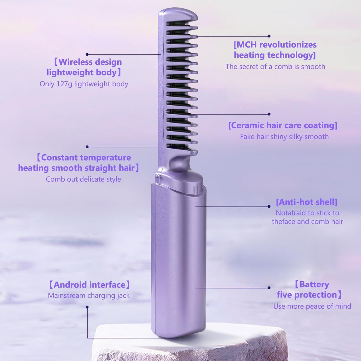 Mini Styler – Rechargeable Cordless Hair Straightener for Smooth Hair Anywhere