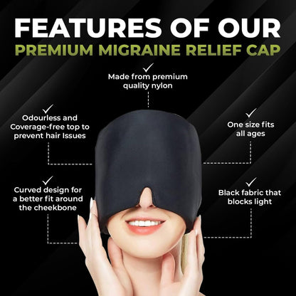 CalmCap™ Relief – Cooling Therapy Cap for Headache, Migraine & Stress Relief
