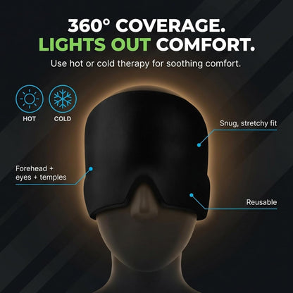 CalmCap™ Relief – Cooling Therapy Cap for Headache, Migraine & Stress Relief