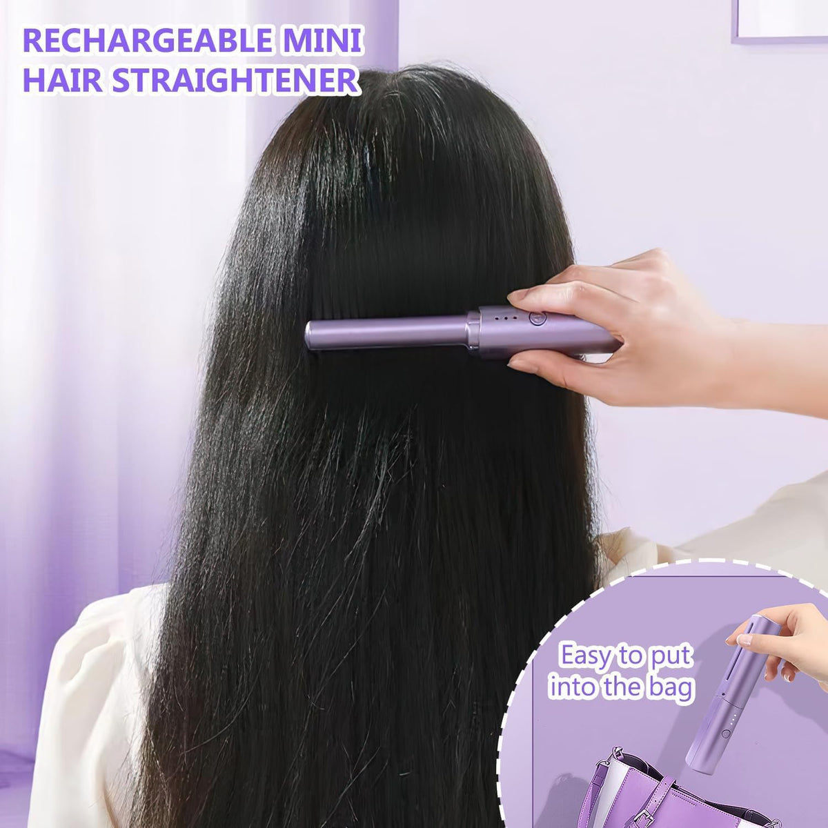 Mini Styler – Rechargeable Cordless Hair Straightener for Smooth Hair Anywhere
